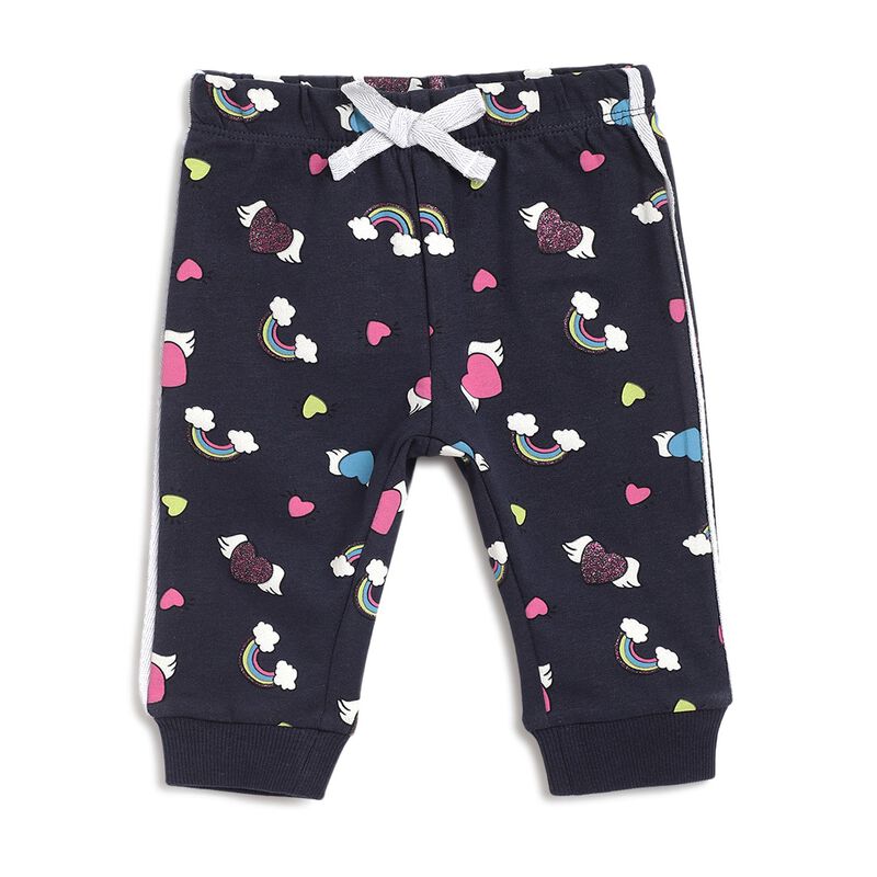 Boys French Terry Long Trousers -All Over Print image number 0